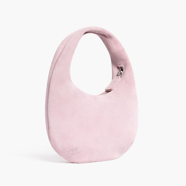 Mini Crescent | Rosa Wildleder