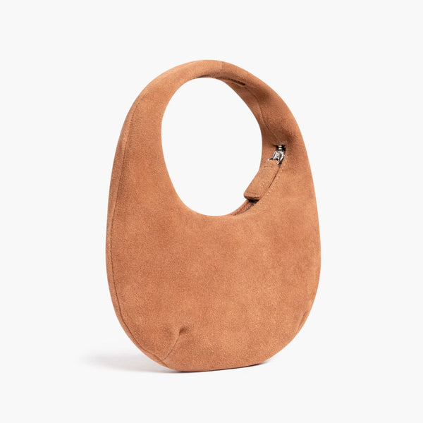 Mini Crescent | Hellbraunes Wildleder