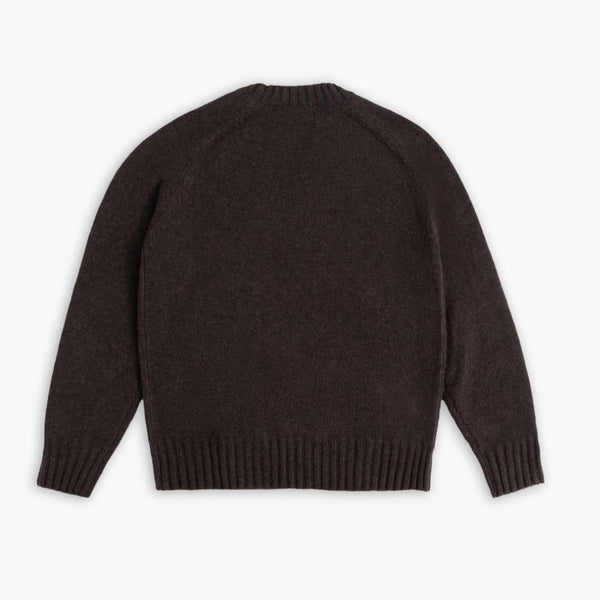 Lodge Sweater | Dark Roast — rear view