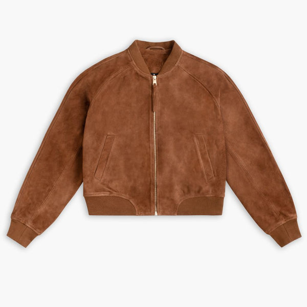 Bomber Jacket | Cinnamon — front view