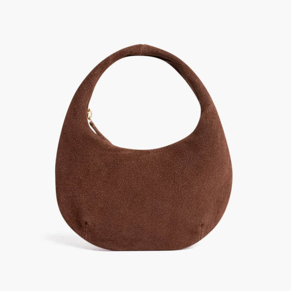 Mini Crescent | Schokoladenbraunes Wildleder 
