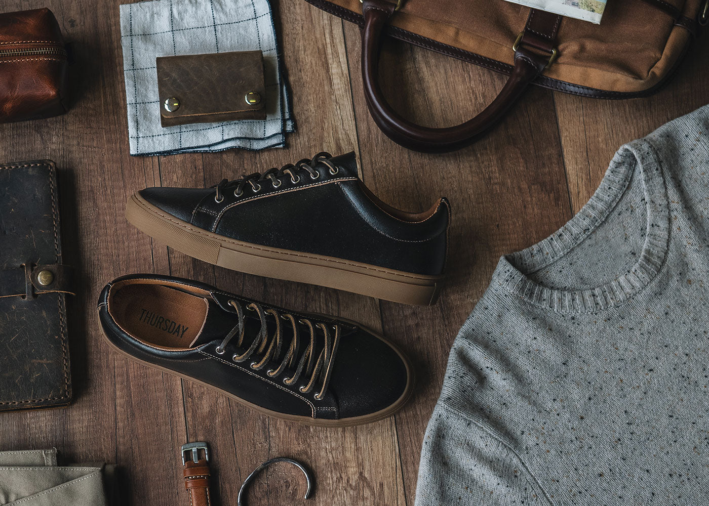 Best Brown Leather Sneaker: <a href="https://thursdayboots.mom/products/mens-premier-low-top-sneaker-old-english-brown">The Old English Premier Low Top</a> <span style="color: #9b9b9b;">($129)</span>