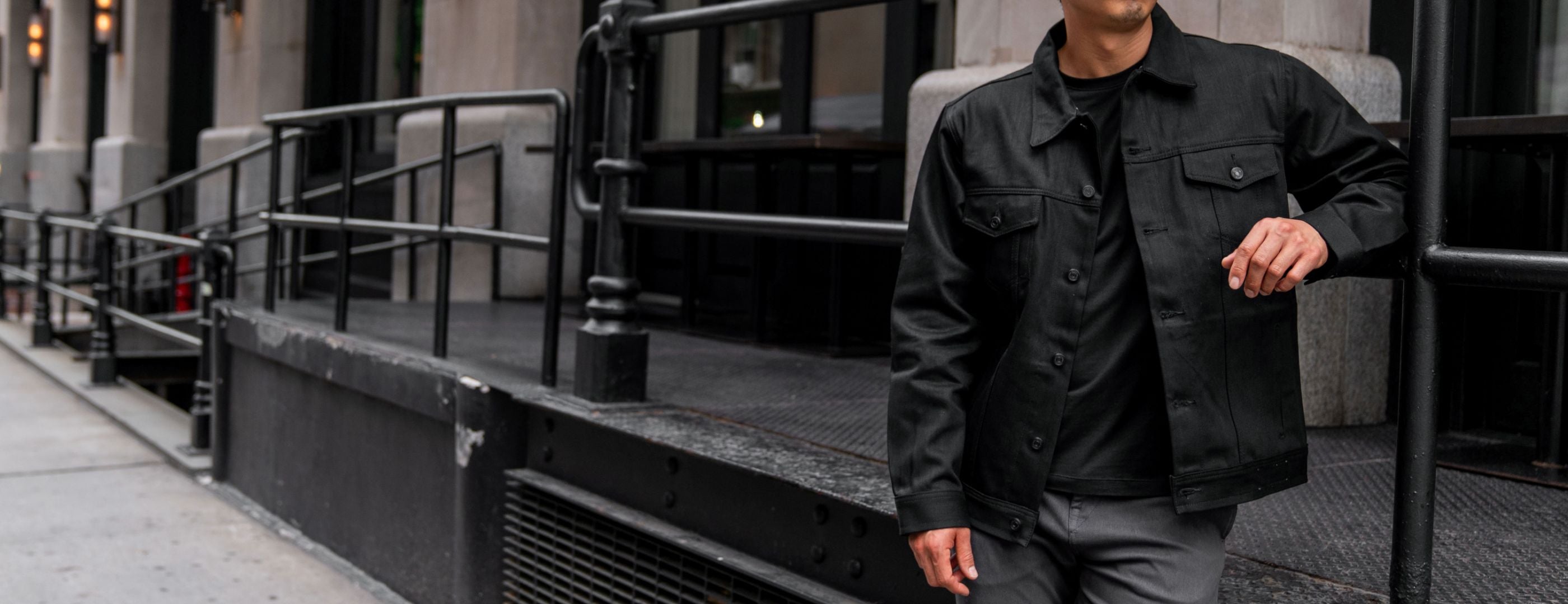 Trucker-Jacke aus Selvedge-Denim