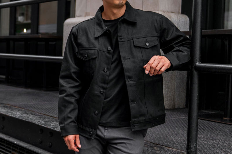 Trucker-Jacke aus Selvedge-Denim