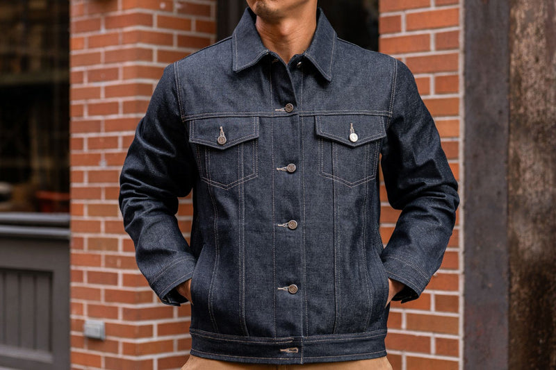 Trucker-Jacke aus Selvedge-Denim