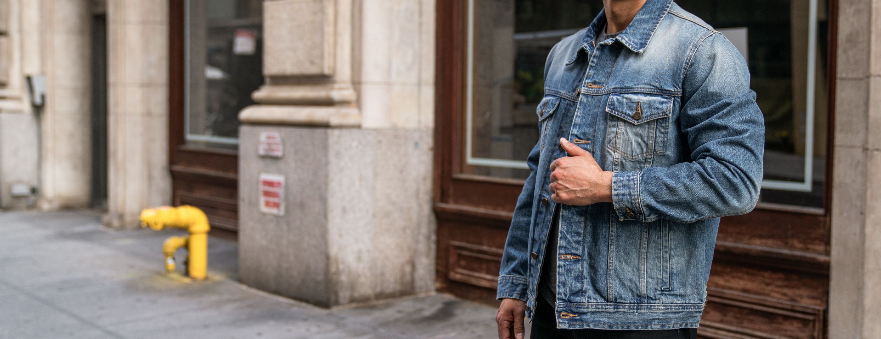 Trucker-Jacke aus Selvedge-Denim