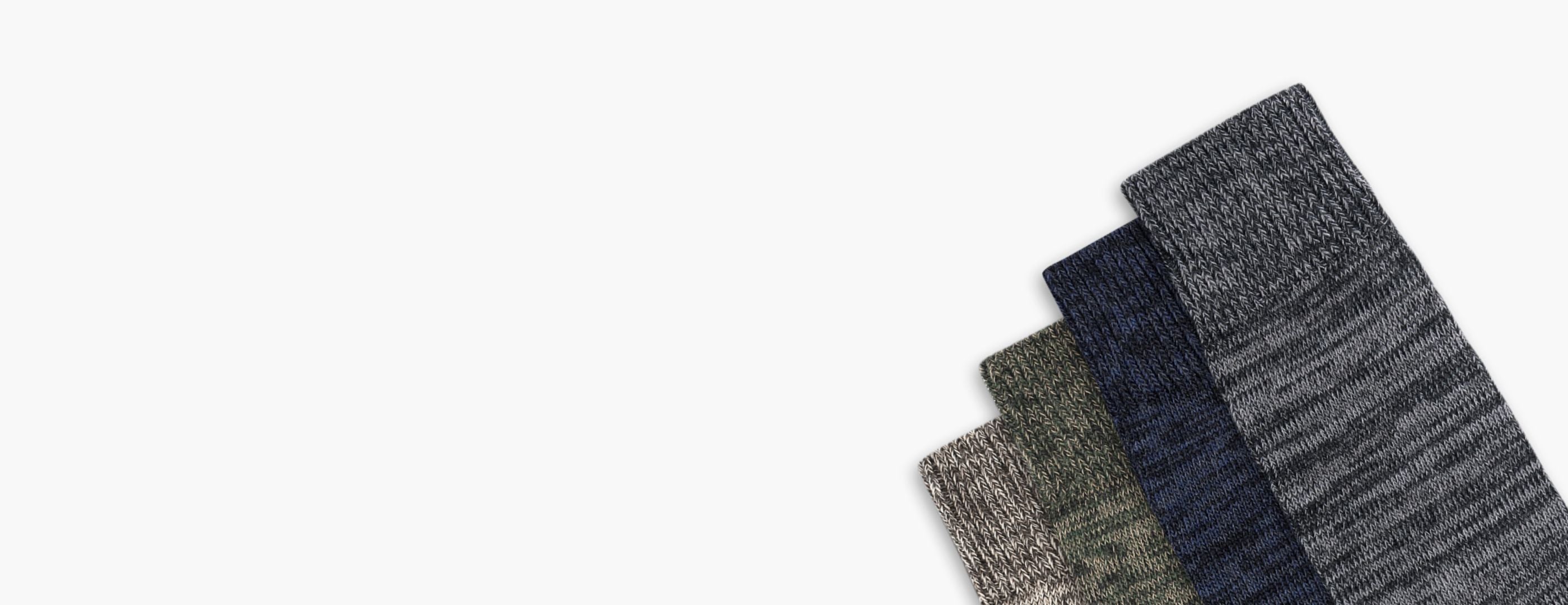 Die melierte Socke