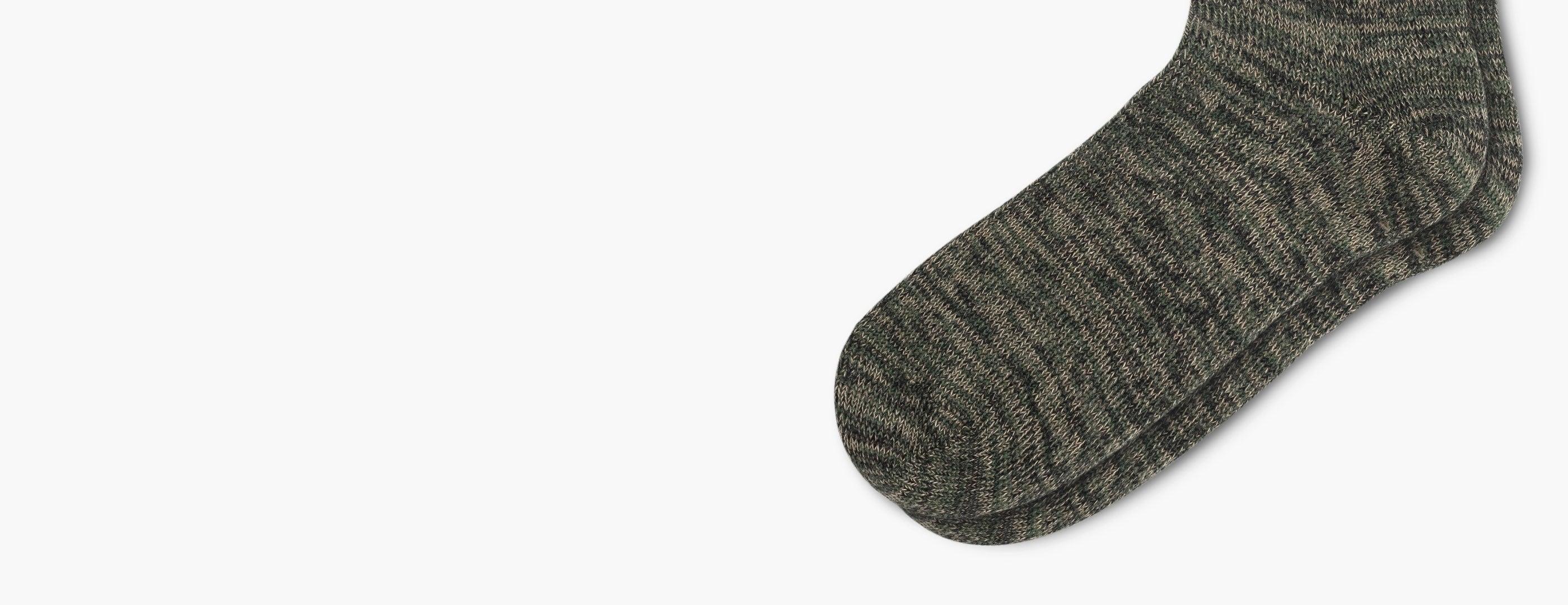Die melierte Socke