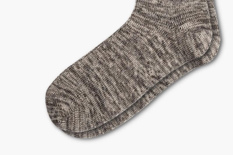 Die melierte Socke
