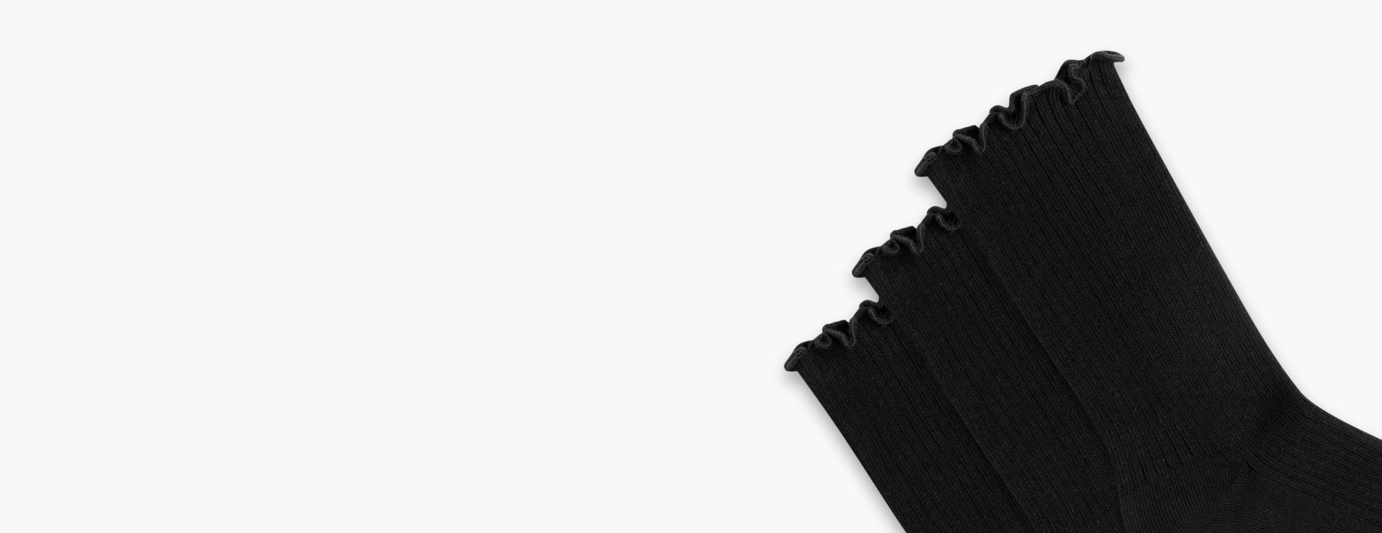 Die gerippte Socke „Ruffle Rib Quarter“