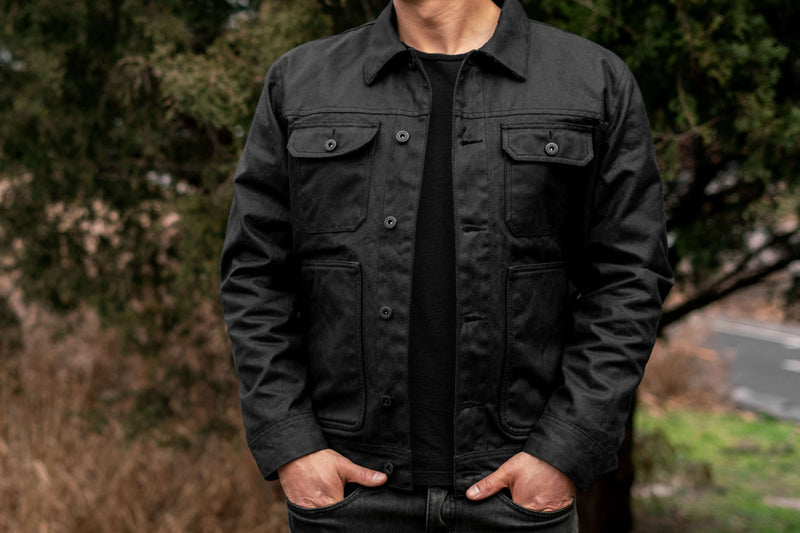 Gewachste Truckerjacke